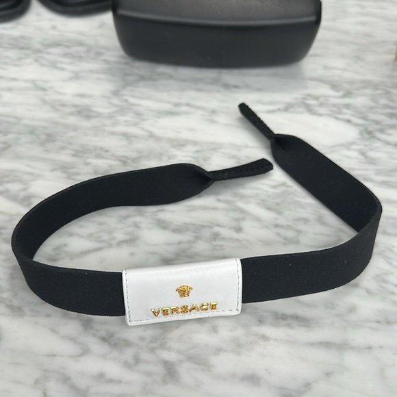 Versace authentic - white rim aviator sunglasses - Picture 4 of 5